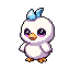 pixel-art mascot: hatchling stage